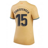 Barcelona Andreas Christensen #15 Udebanetrøje Dame 2022-23 Kortærmet